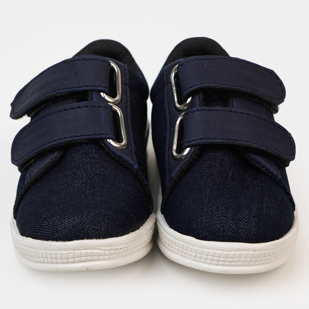 Boys Dual Straps Sneaker Sk 203-16 - Navy