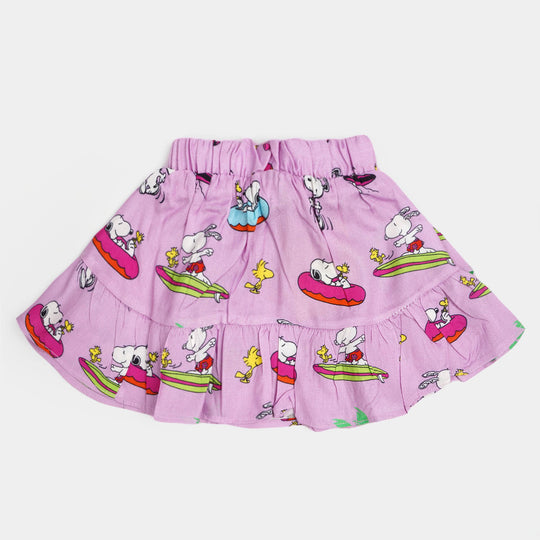 Infant Girls Casual Skirt Character  - Purple