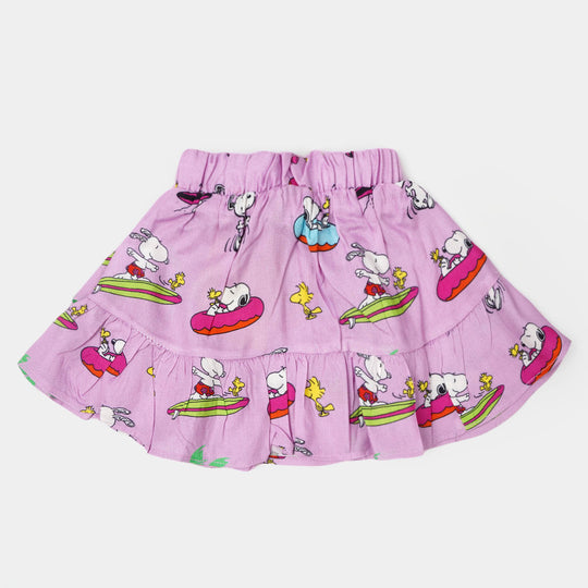 Infant Girls Casual Skirt Character  - Purple