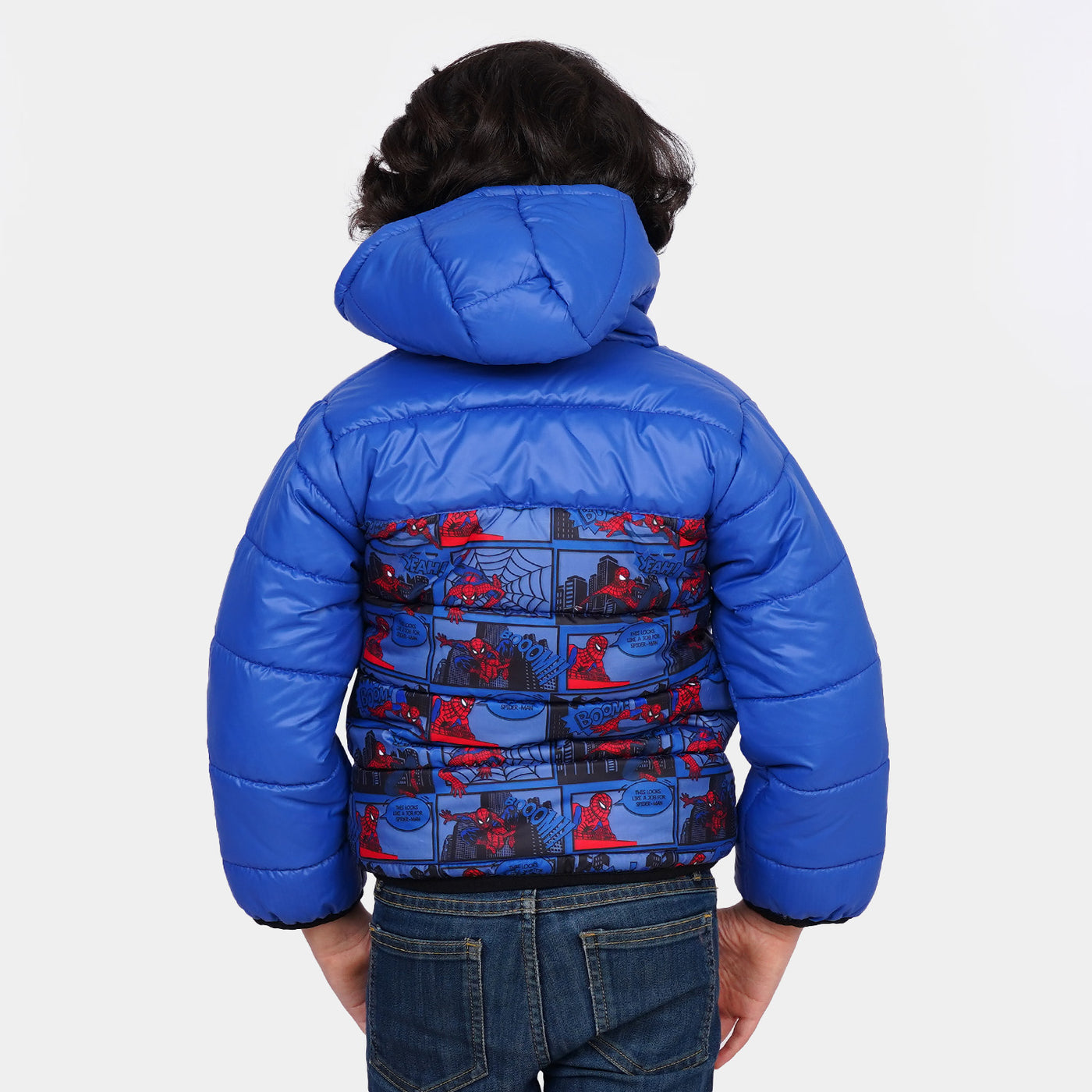 Boys Character Quilted Jacket - Blue