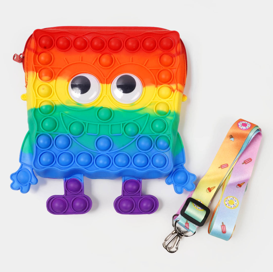 Pop It Silicon Sling Pouch For Kids