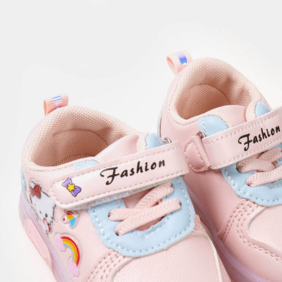 Girls Sneakers With Light Effect | Pink