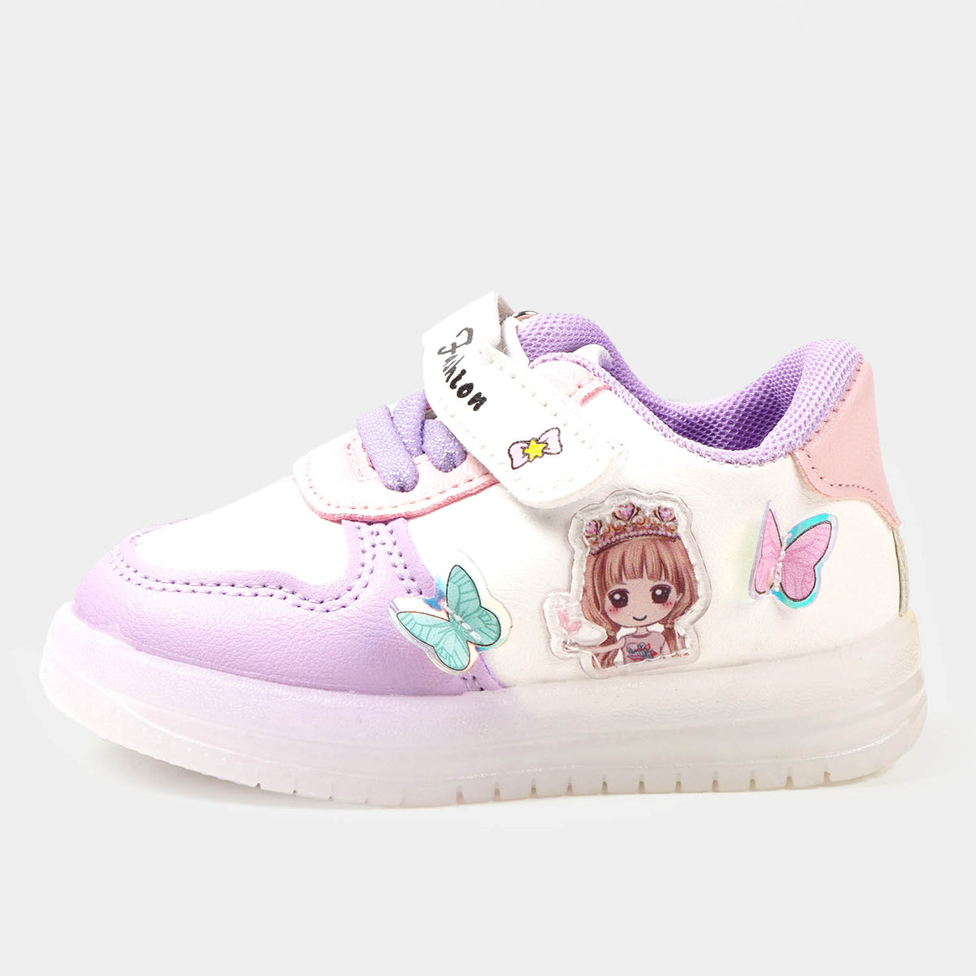 Girls Sneakers With Multi Lights Effects | Purple