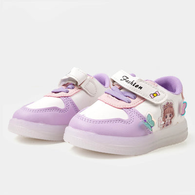 Girls Sneakers With Multi Lights Effects | Purple