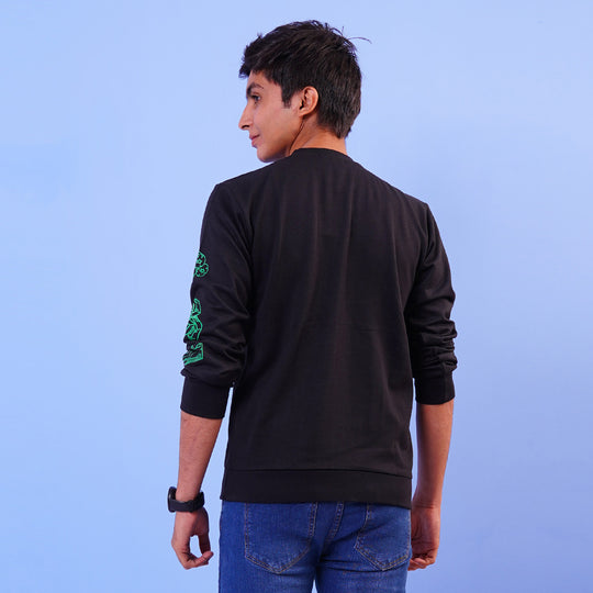 Teens Boys Sweater Fortnite - BLACK