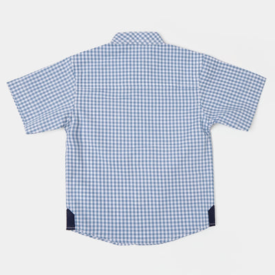 Infant Boys Cotton Casual Shirt Happy Today  - Checked