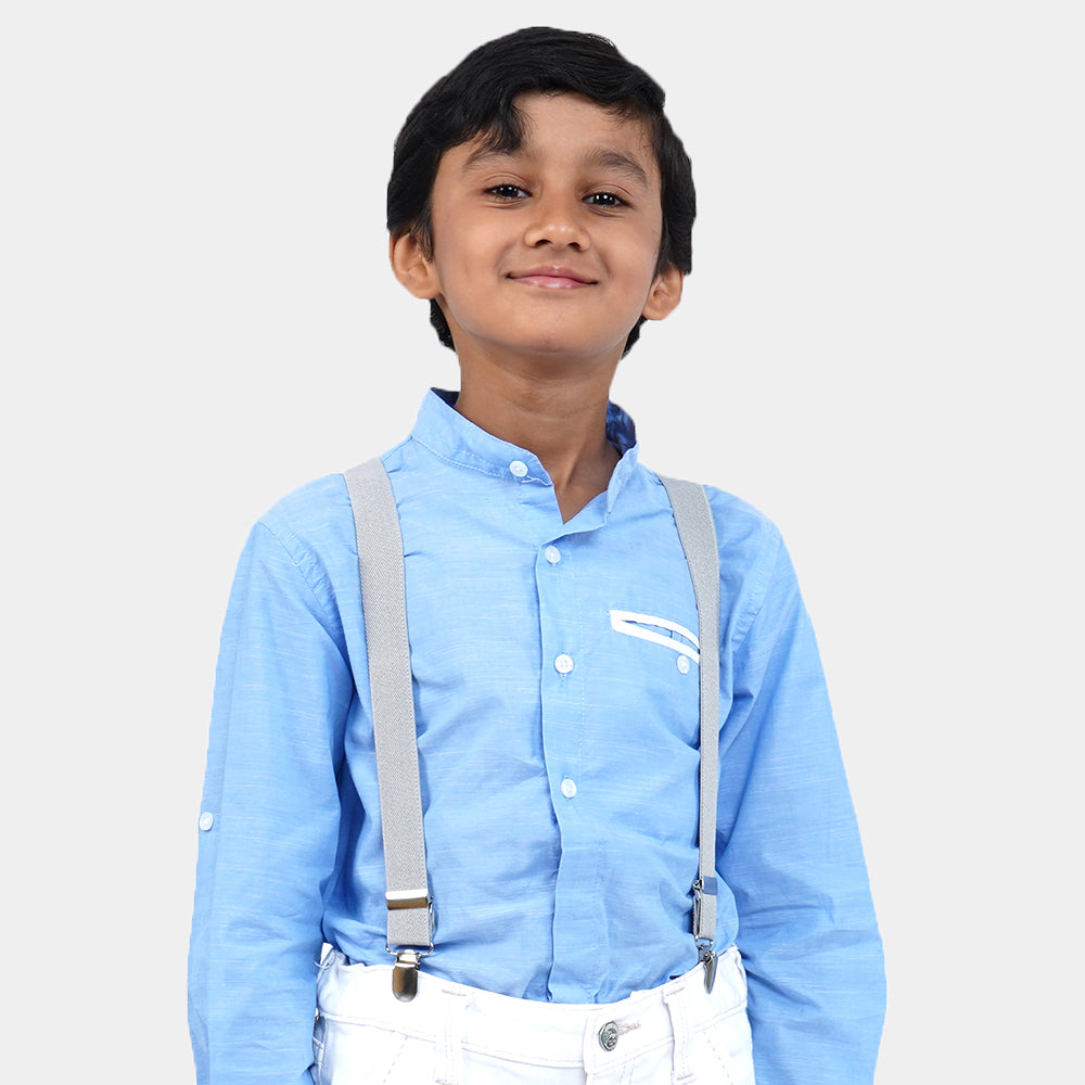 Boys Elastic Gallace - Grey