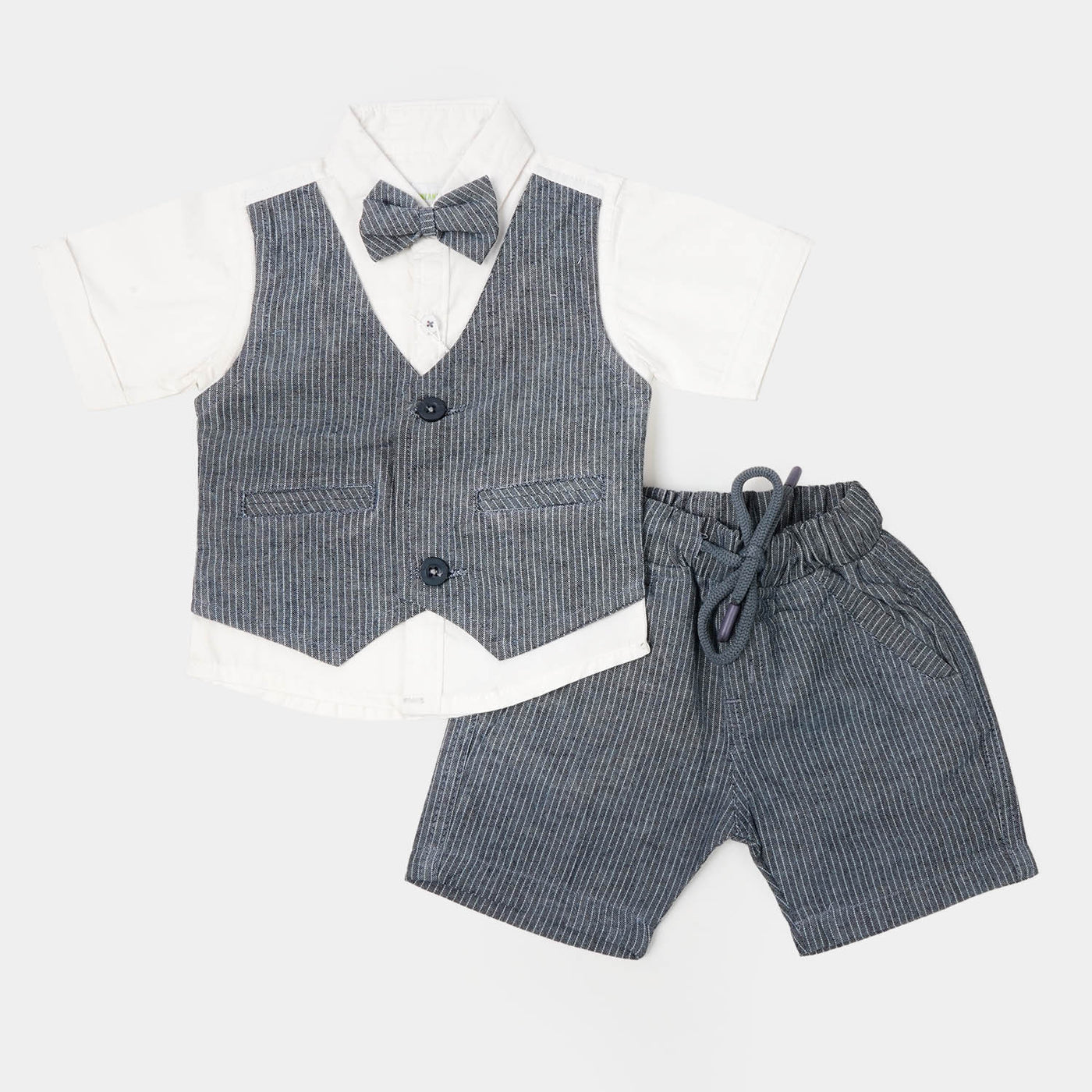 Infant Boys Cotton Suit - GREY