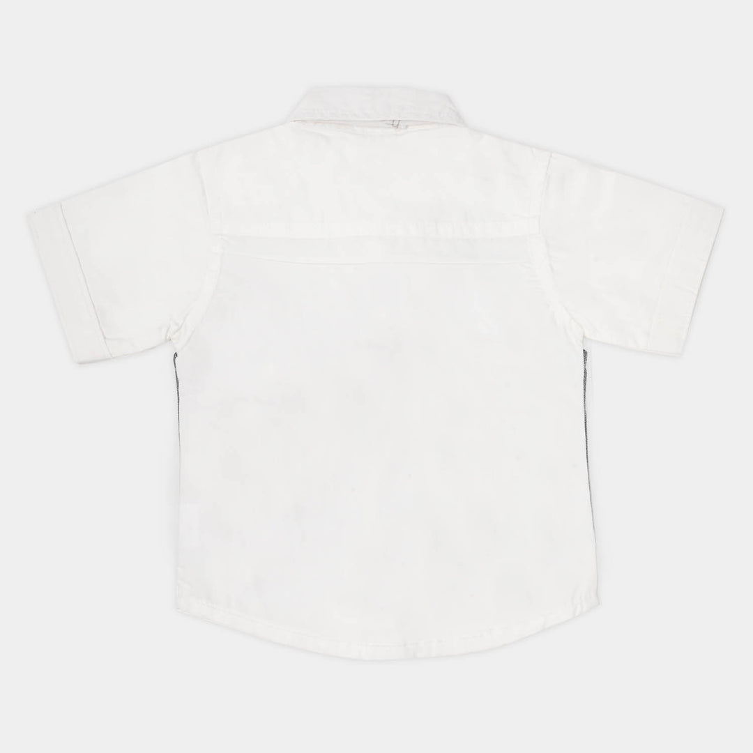 Boys Cotton Suit - GREY