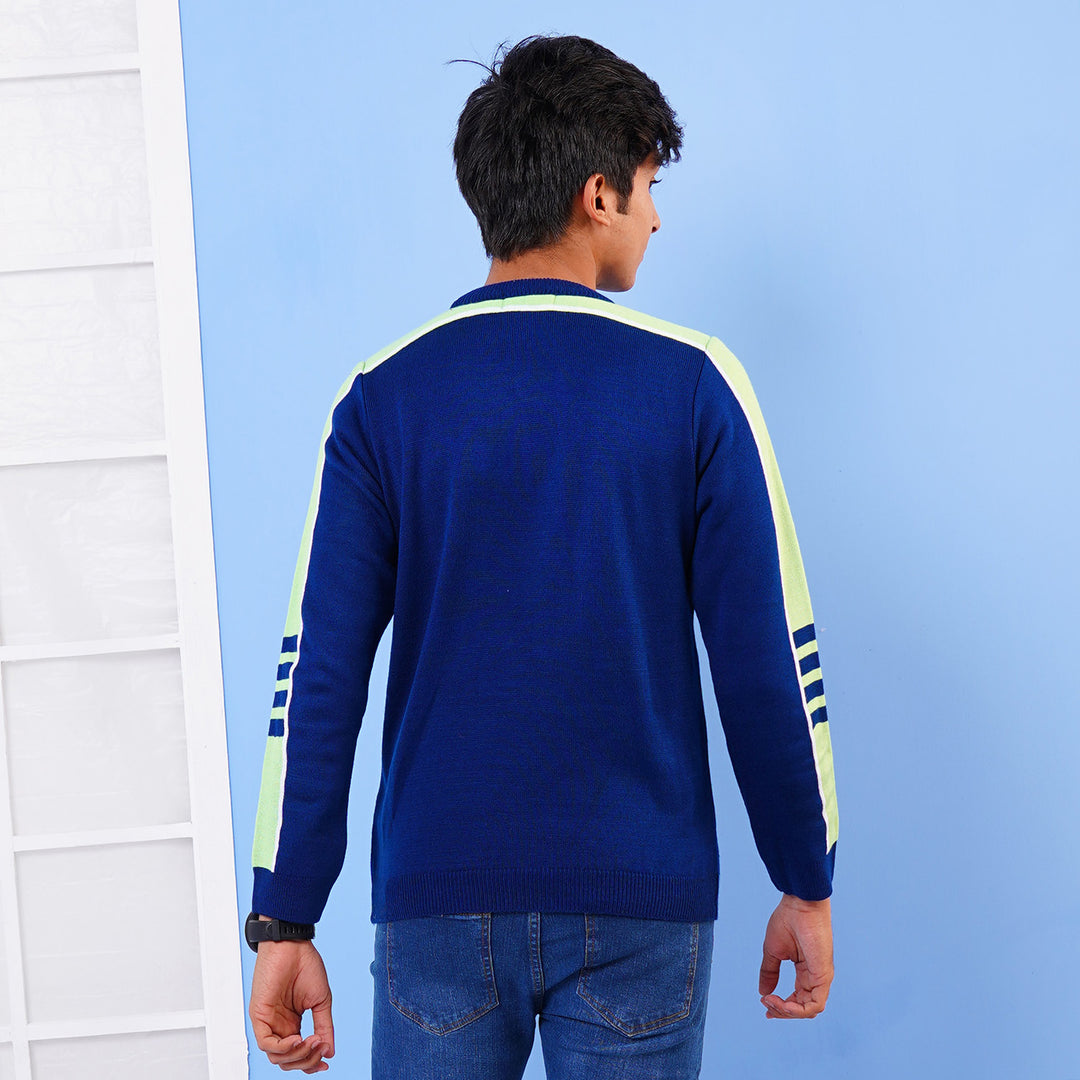 Teens  & Junior Boys Sweater Sound Track - NAVY