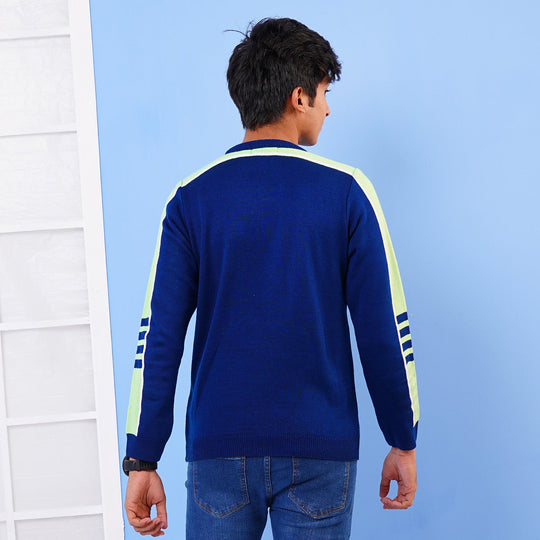 Junior Boys Sweater Sound Track - NAVY