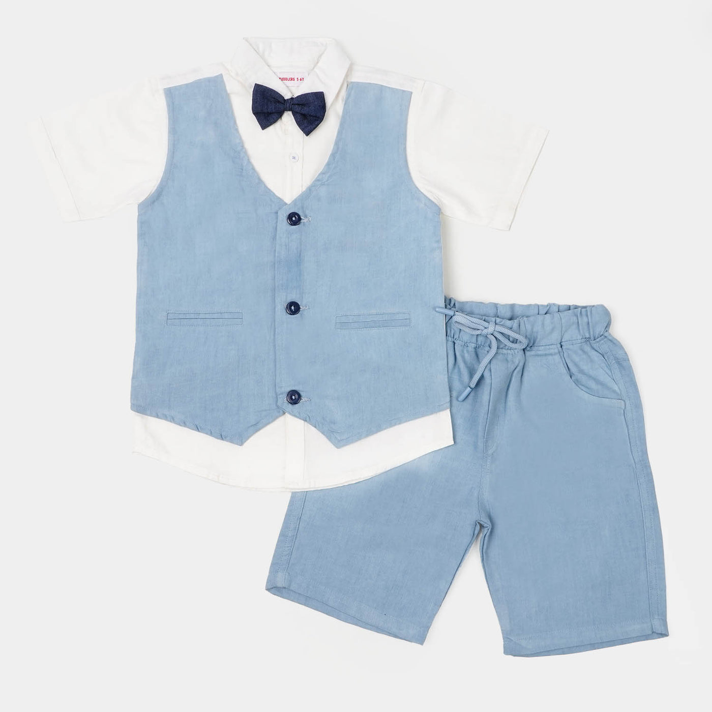 Boys Cotton Suit  - L.Blue