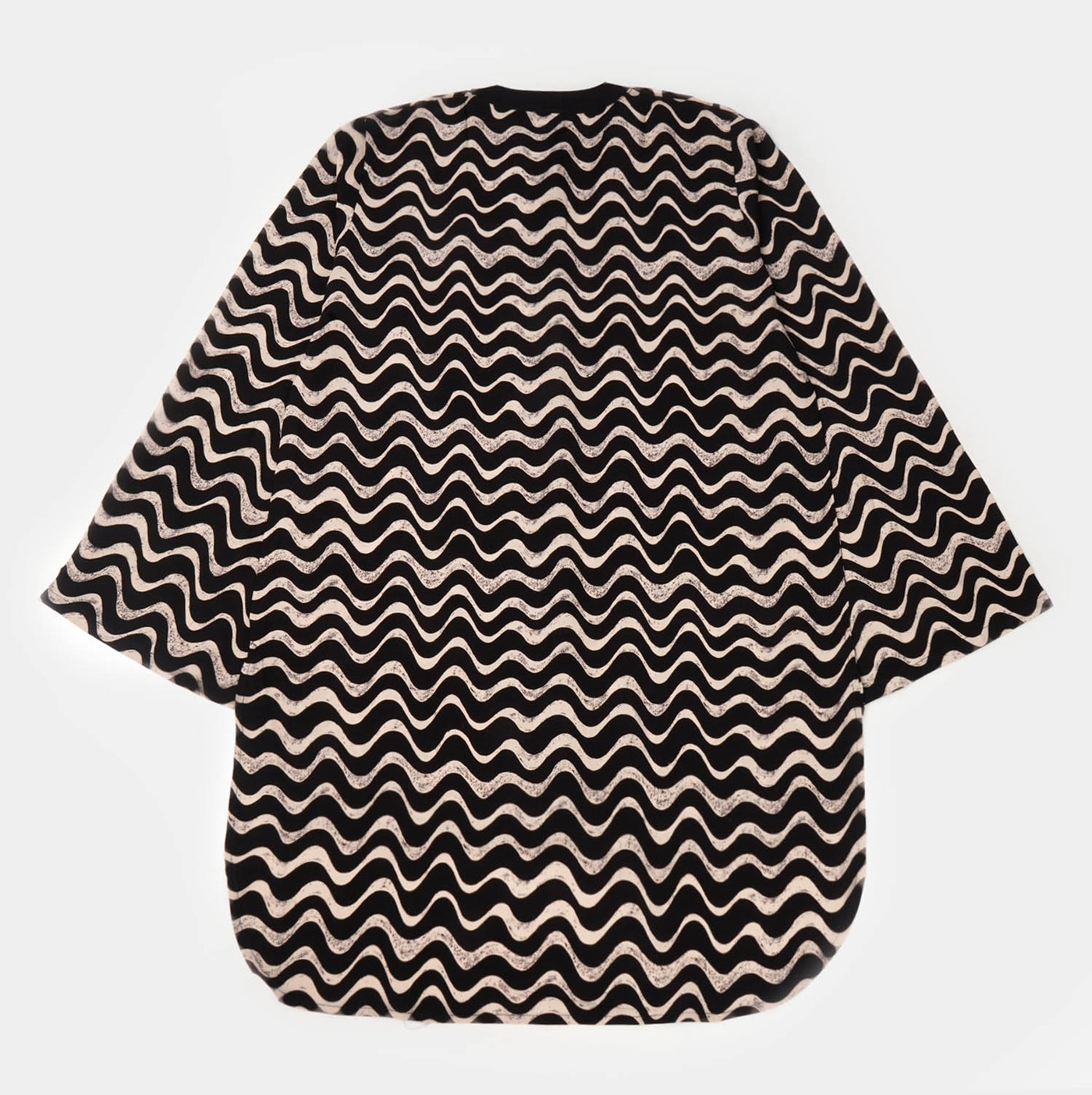 Teens Girls Linen 2Pcs Suit Co-ord Chevron - Black