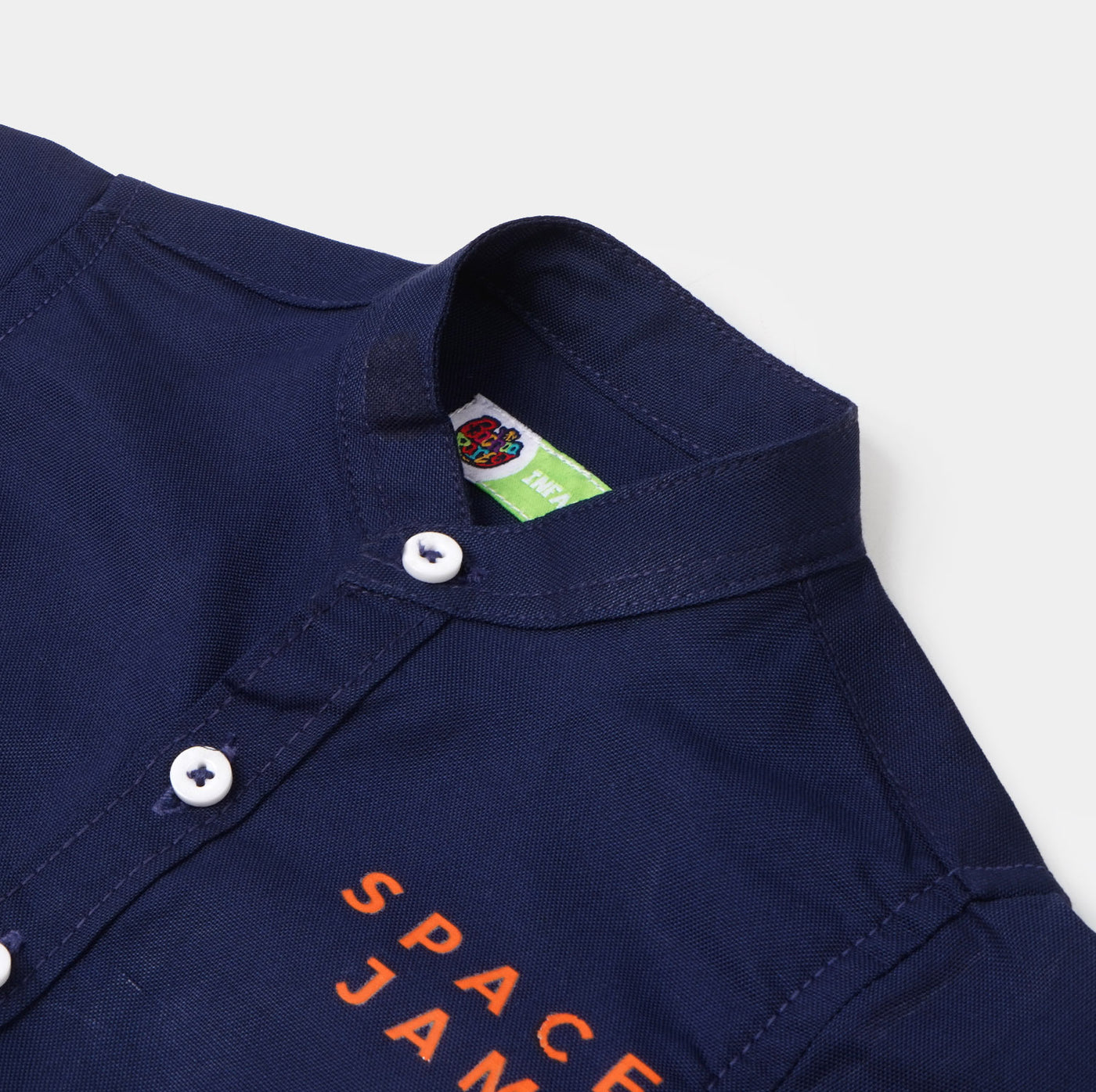 Infant Boys Oxford Casual Shirt Space Jam - Navy