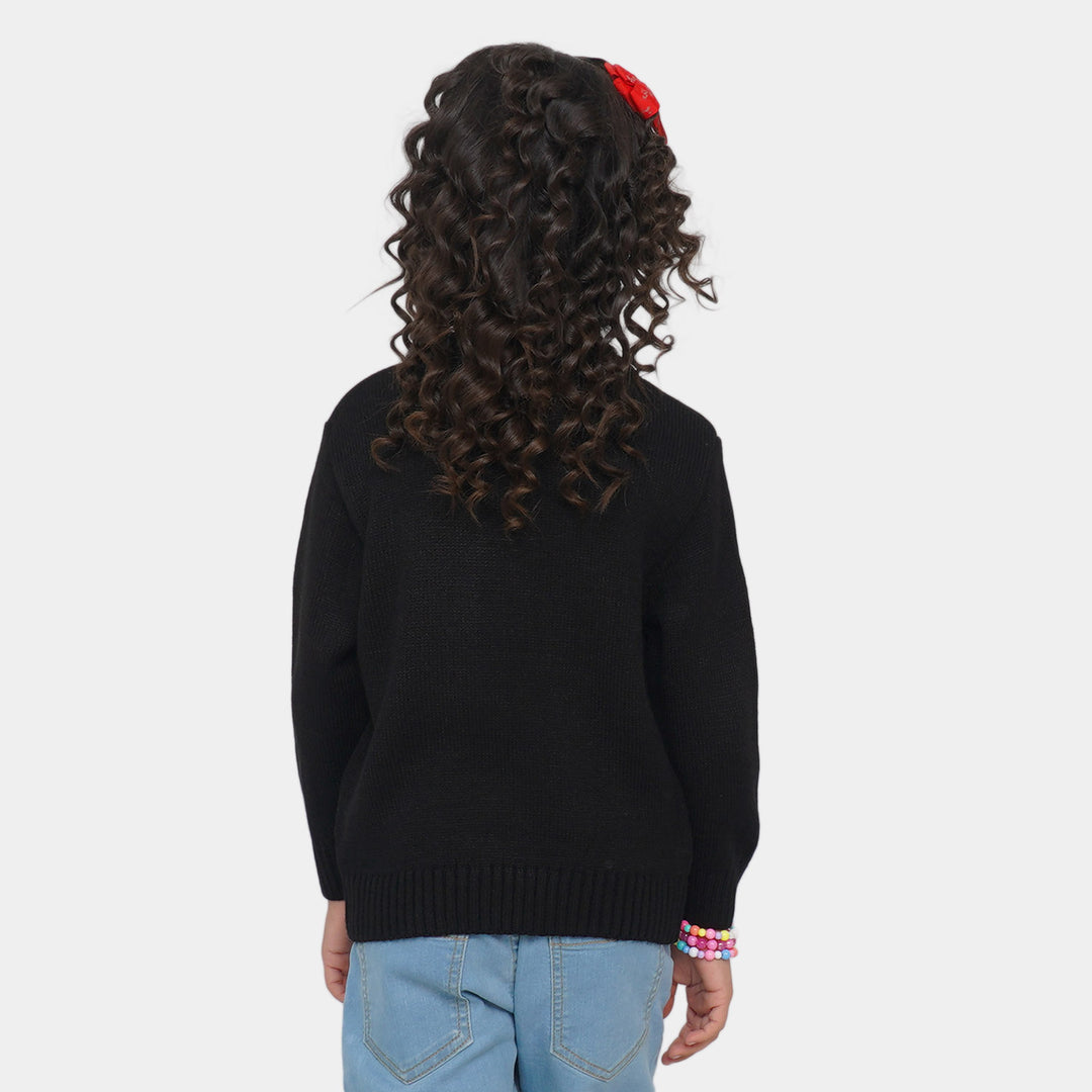 Girls Sweater Tag Me - BLACK