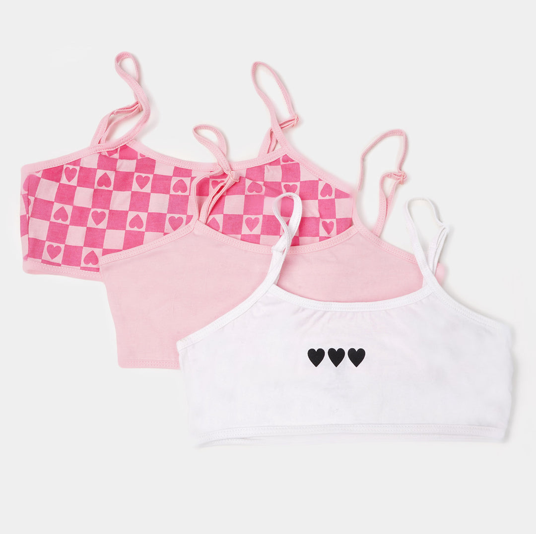 Girls Cotton Biddies 3 Pcs - Mix