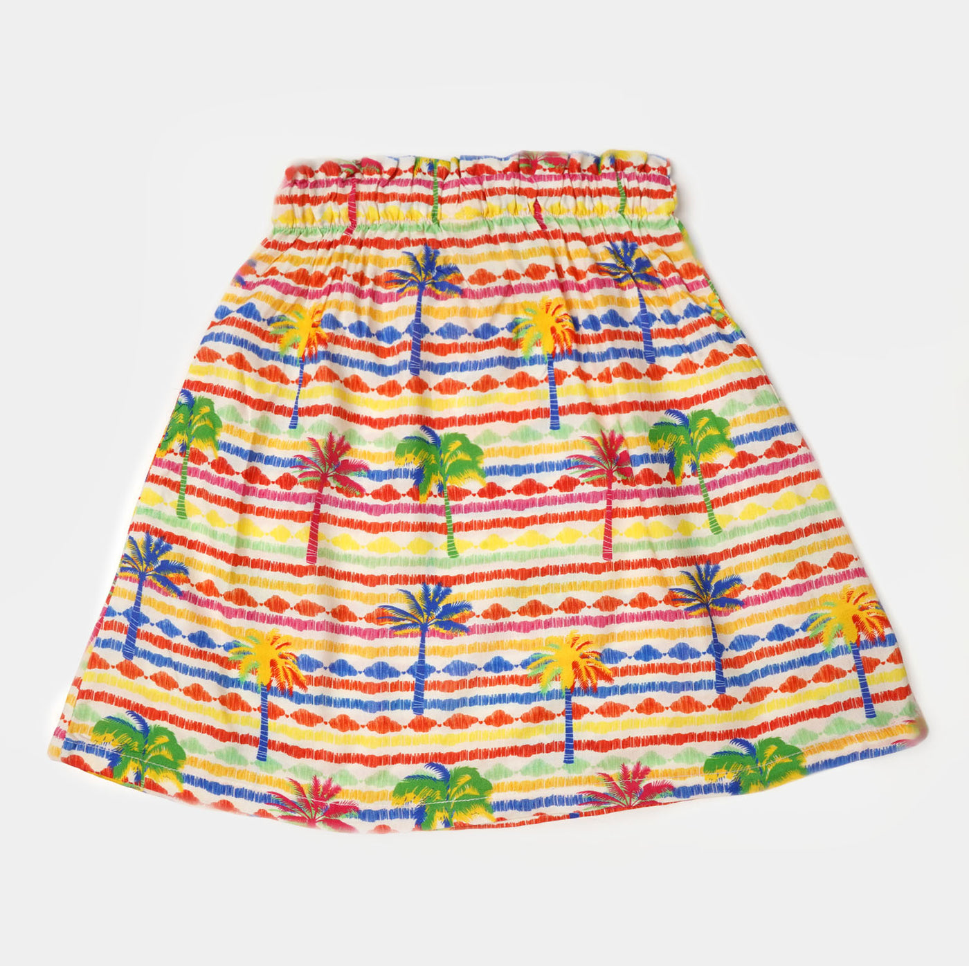 Girls Casual Skirt Tree Printed - Multi