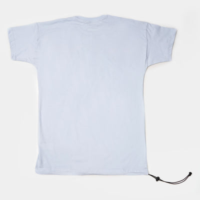 Teens Boys Cotton T-Shirt Cargo - Sky Blue