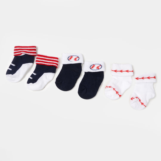 Infant Baby 3 Pair Socks | 0-12M