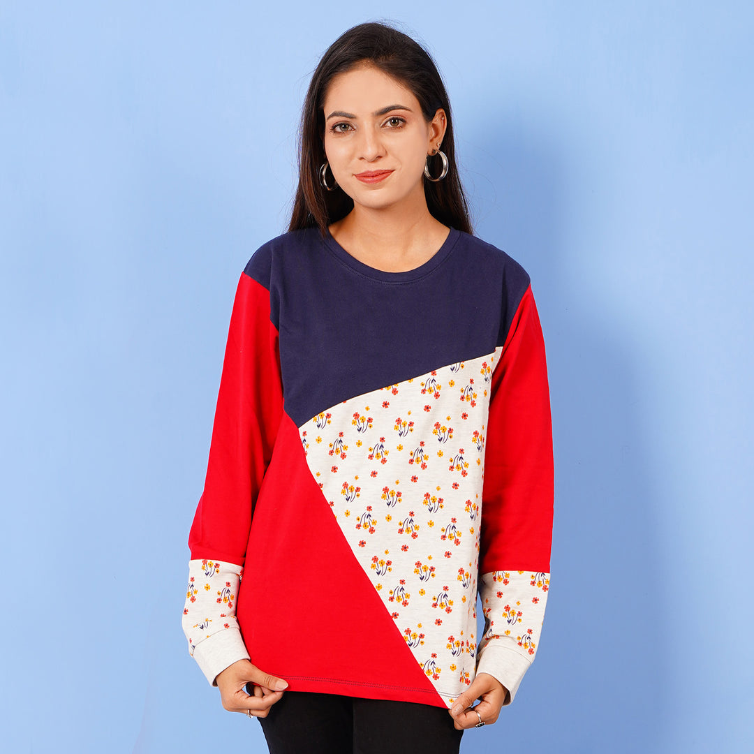 Teens Girls Sweatshirt Floral - Multi