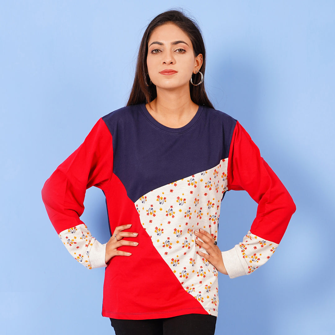 Teens Girls Sweatshirt Floral - Multi