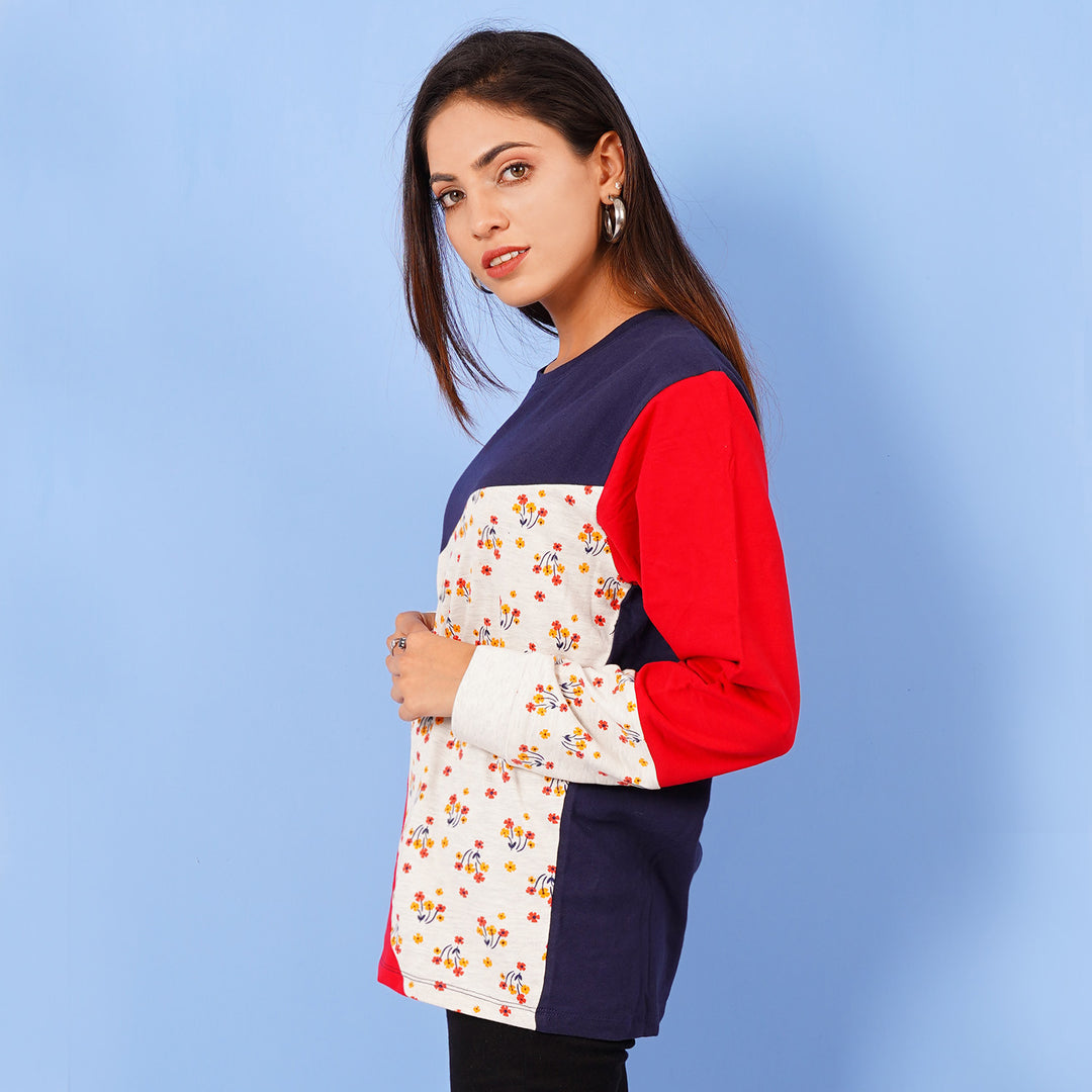 Teens Girls Sweatshirt Floral - Multi