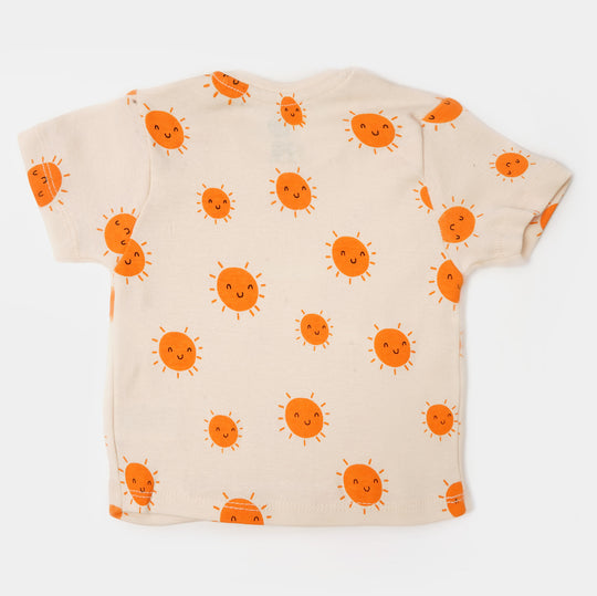 Infant Girls Rib T-Shirt 3Pcs Fruits & Sun