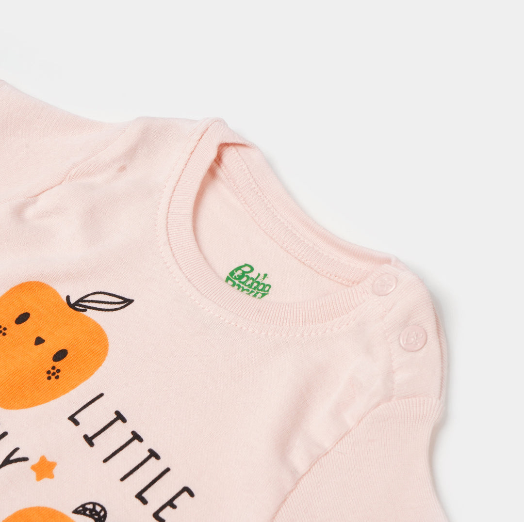 Infant Girls Rib T-Shirt 3Pcs Fruits & Sun