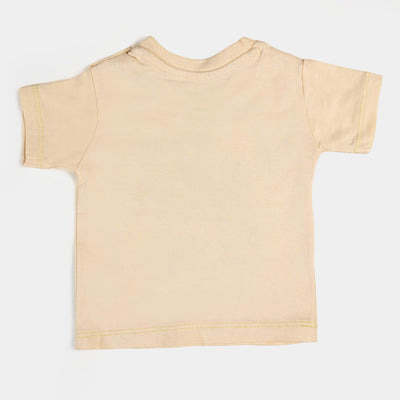 Infant Boys Neck T-Shirt Lion - Vanila