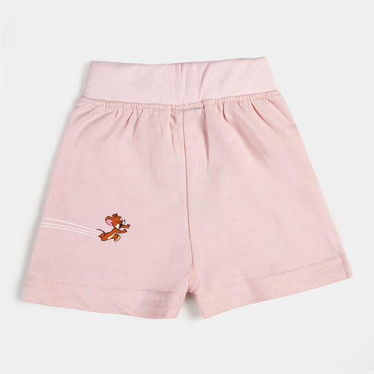 Infant Girls Knitted Short Character - L.Peach