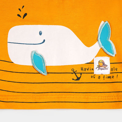 Infant Boys T-Shirt Whale - Citrus