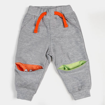 Infant Boys Terry Pajama Peek A Boo - H.grey