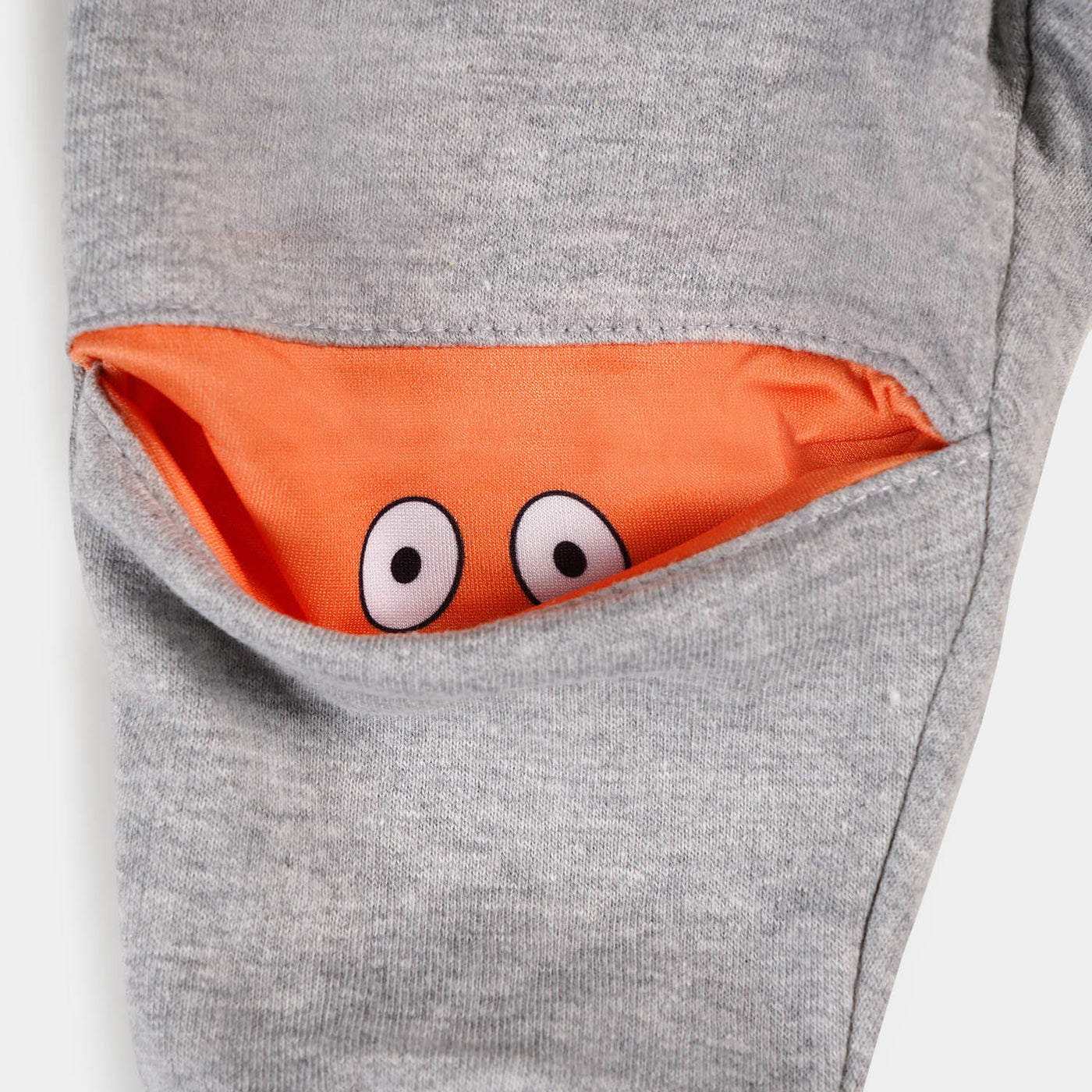 Infant Boys Terry Pajama Peek A Boo - H.grey