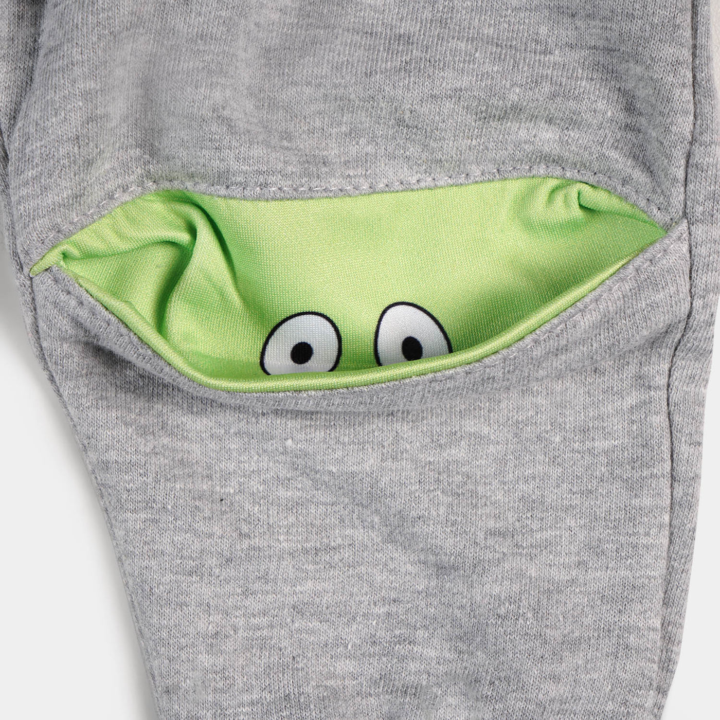 Infant Boys Terry Pajama Peek A Boo - H.grey