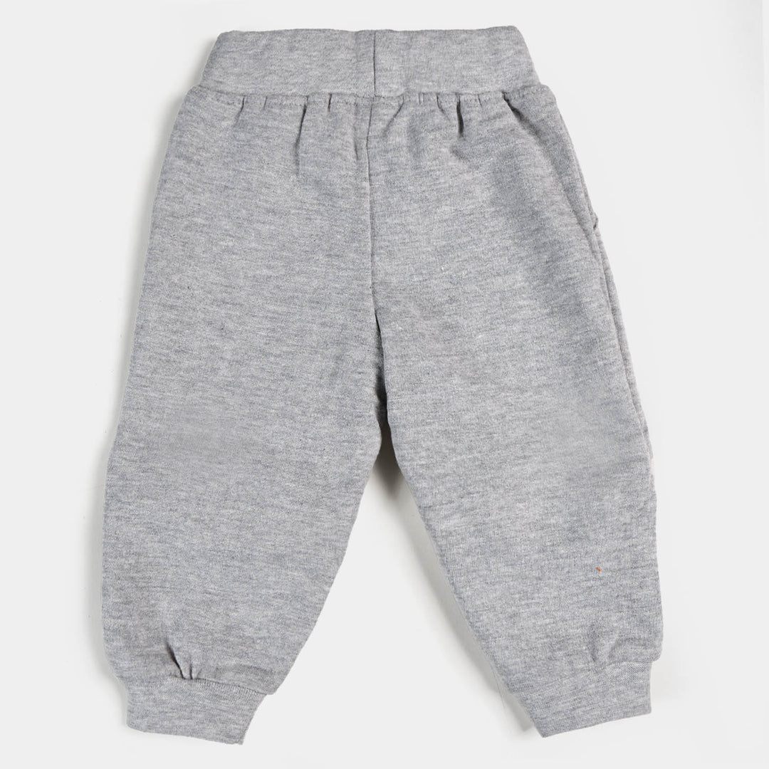 Infant Boys Terry Pajama Peek A Boo - H.grey