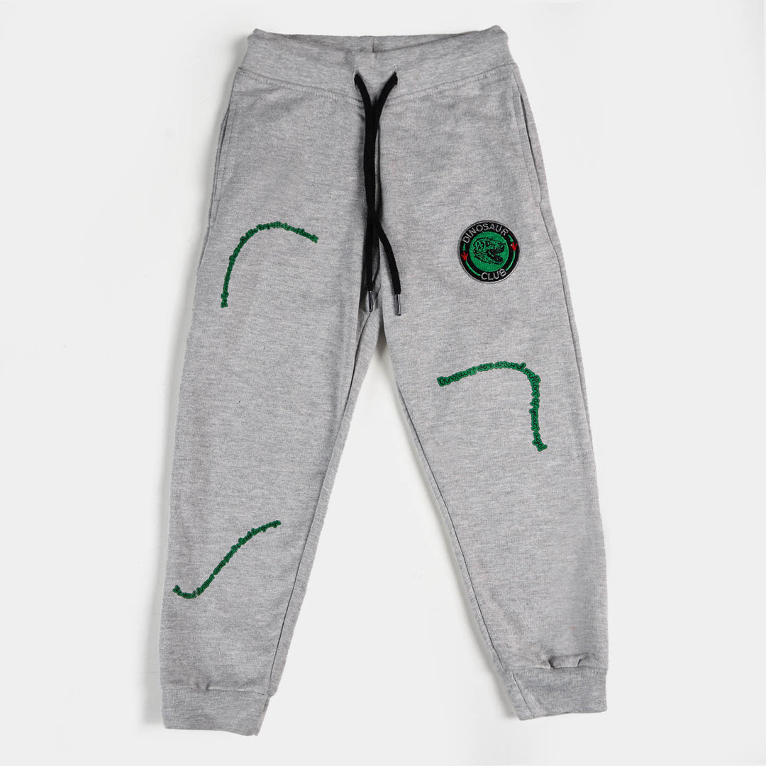 Boys Terry Pyjama Dino Club - Grey