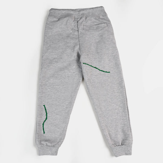 Boys Terry Pyjama Dino Club - Grey