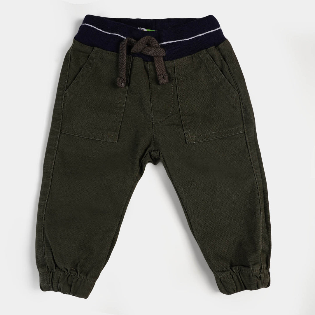 Infant Boys Cotton Pant | Green