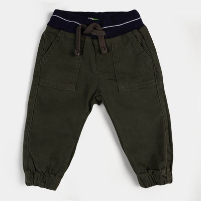 Infant Boys Cotton Pant | Green