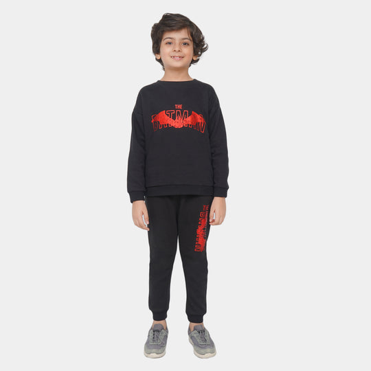 Boys 2 Pcs Suit Character- BLACK