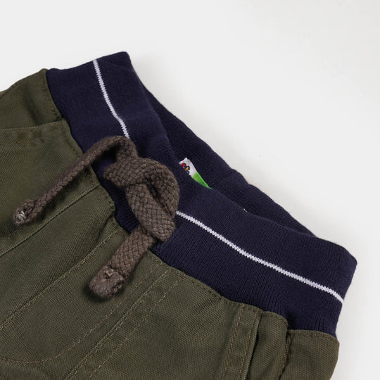 Infant Boys Cotton Pant | Green