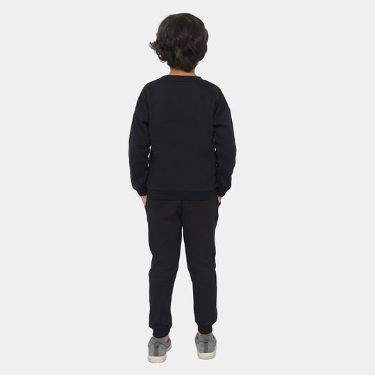 Boys 2 Pcs Suit Character- BLACK