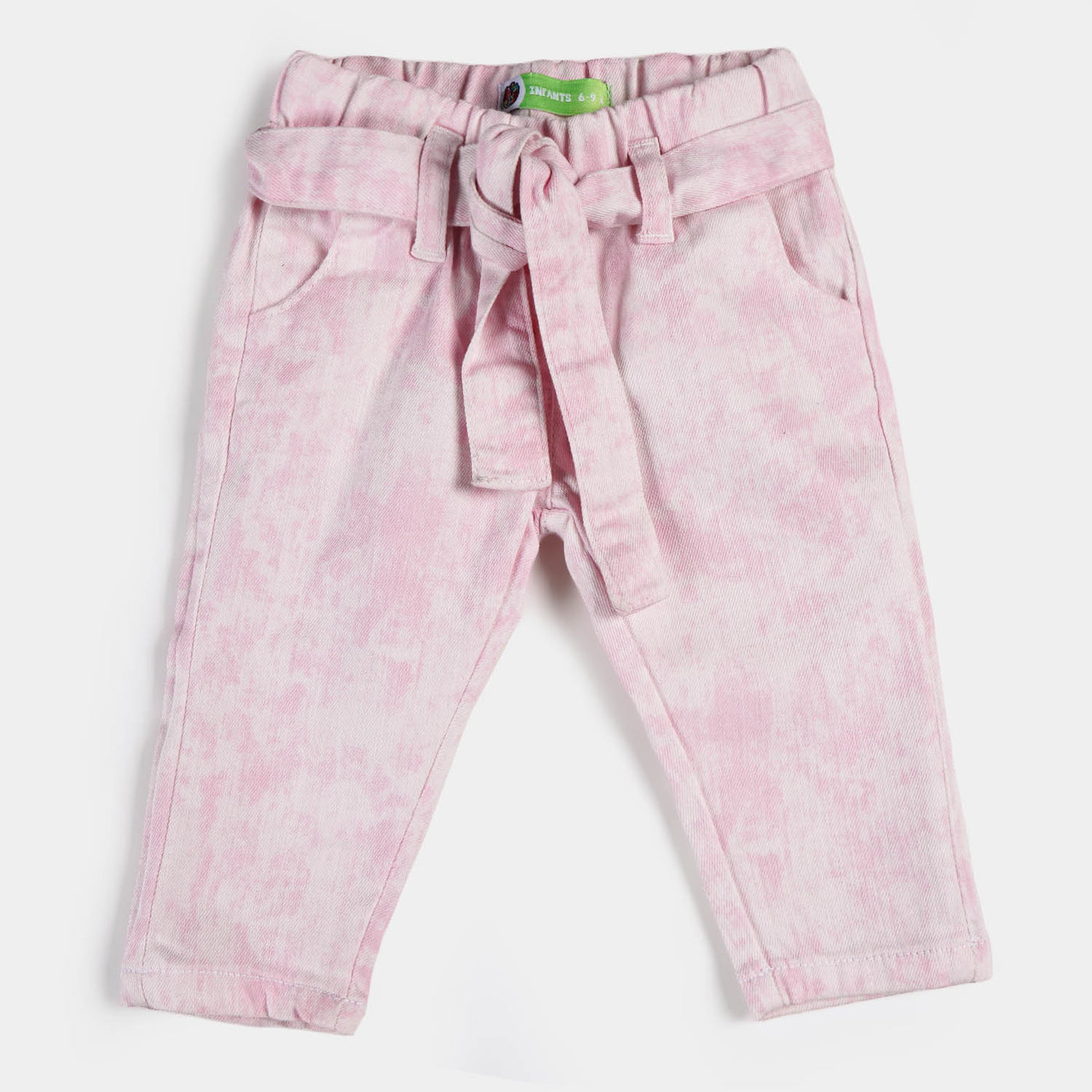 Infant Girls Cotton Pant Pink Dye - Tie & Dye