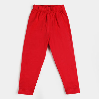 Infant Girls Plain Tights - Red