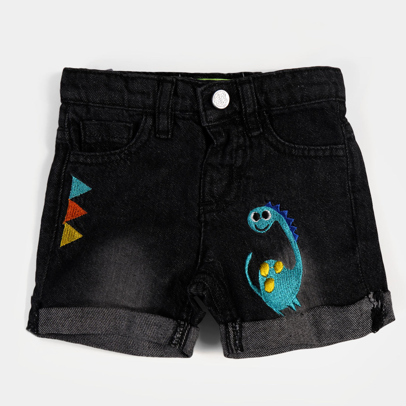 Infant Boys Denim Short Little Claws | CHARCOAL