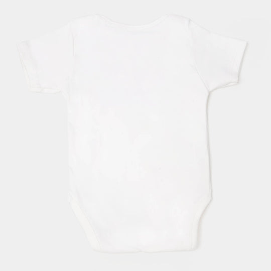 Infant Unisex Cotton Romper First Ramadan - White