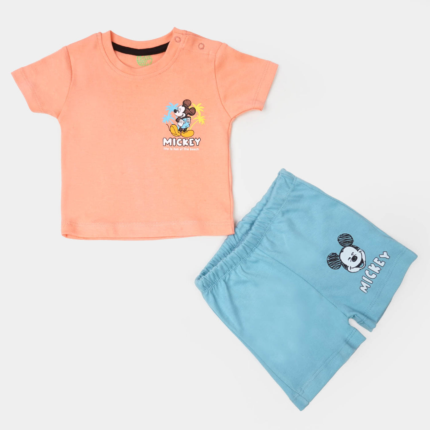 Infant Boys Cotton 2Pcs Suit Character - Pink