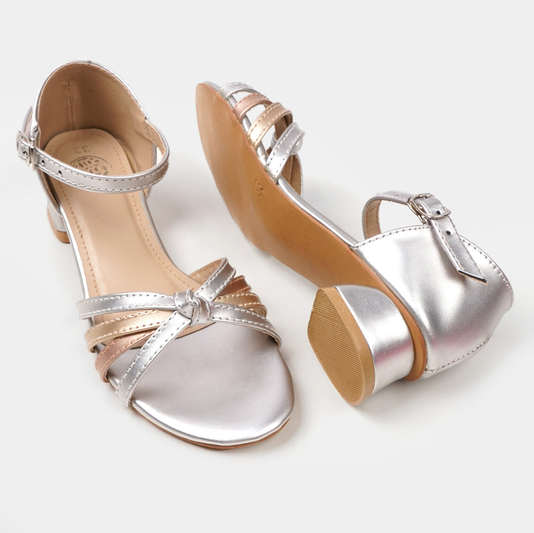 Girls Sandal Heels SD 456-17 - SILVER