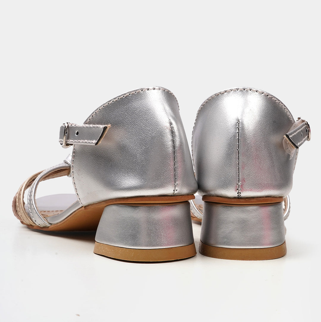 Girls Sandal Heels SD 456-17 - SILVER