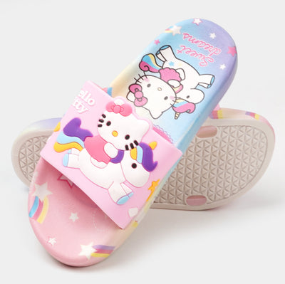 Girls Character Slipper - Light Pink